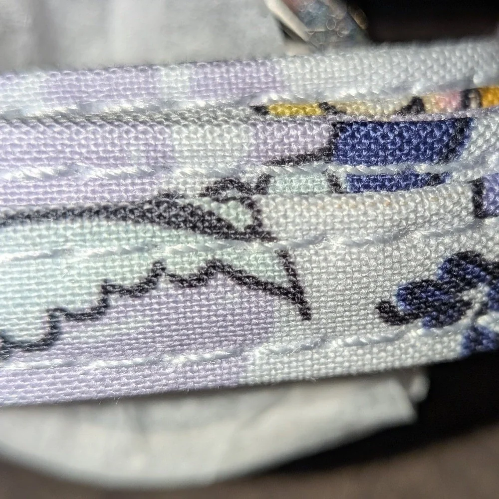 Vera Bradley Iconic Lanyard Hummingbird Park Purple Floral 24159-Q31 NEW